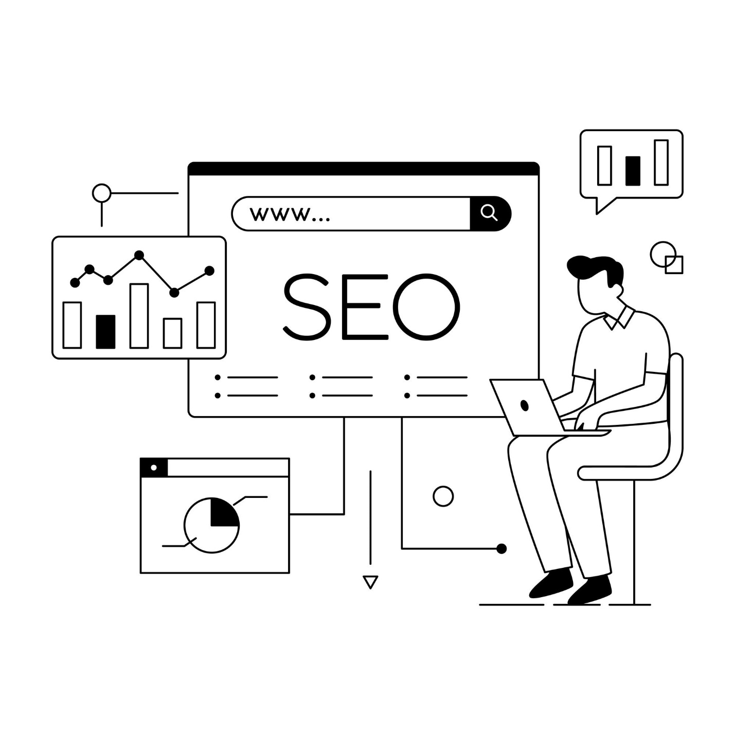 A person sitting on a chair working on a computerDescription automatically generated
